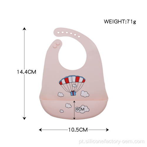 Baby personalizado, babador de silicone à prova d&#39;água